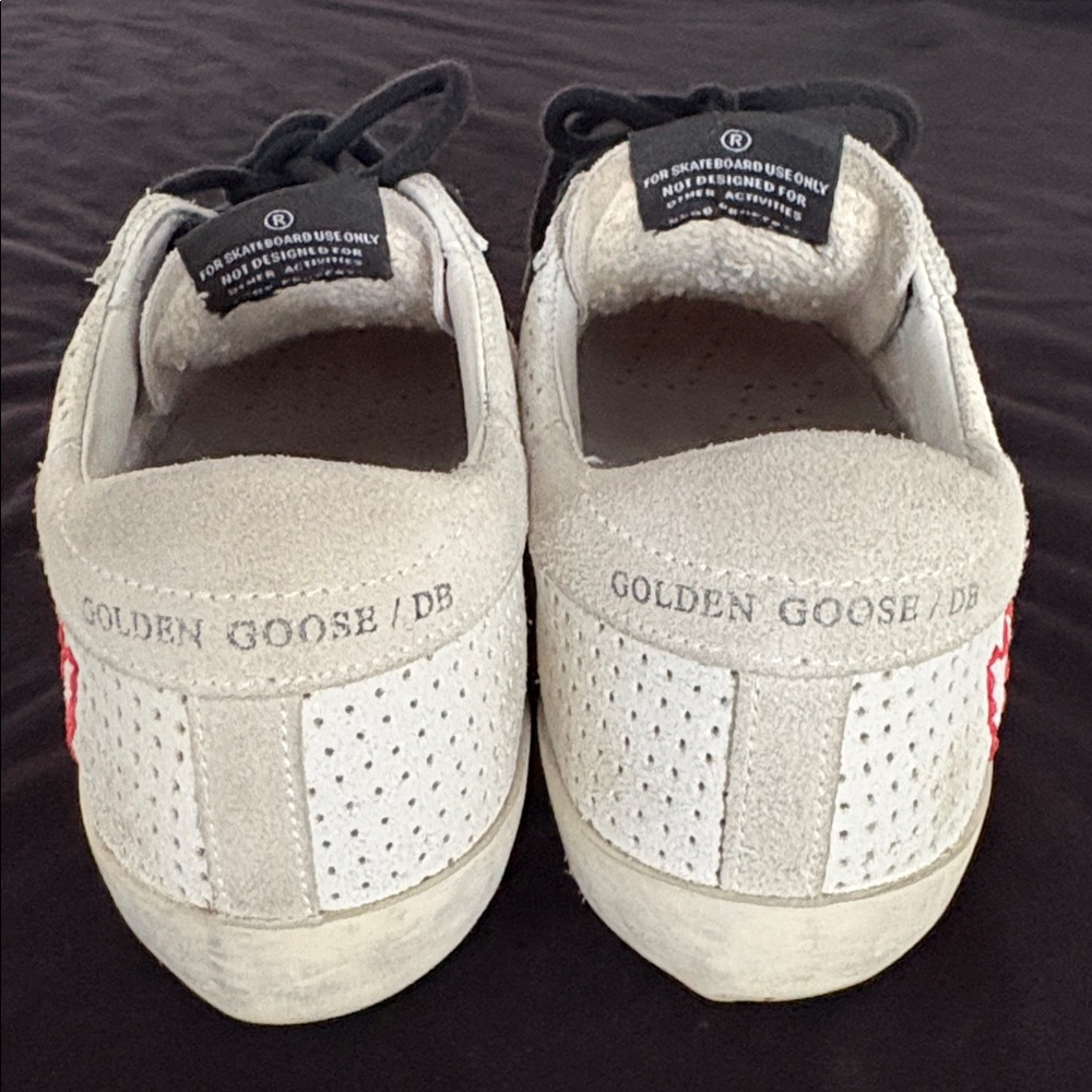 Golden Goose Stitched Red Heart / Star Superstar Size 35 - Picture 4 of 14